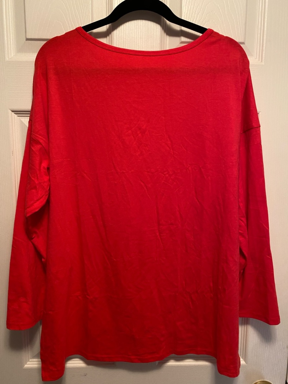 Women’s Hot Pink Long Sleeve High Low Top…size M - Picture 2 of 3